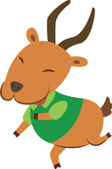 antelope cartoon style © JoyImage