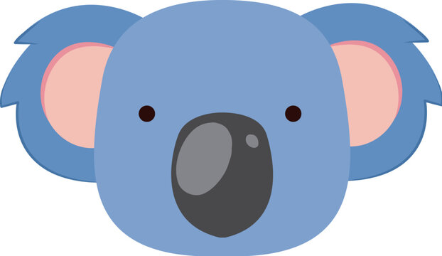 koala head cartoon style
