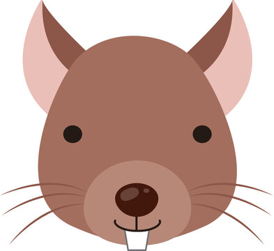 hamster head cartoon style