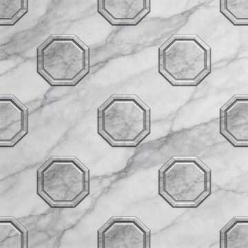 Marble pattern with octagonal tiles