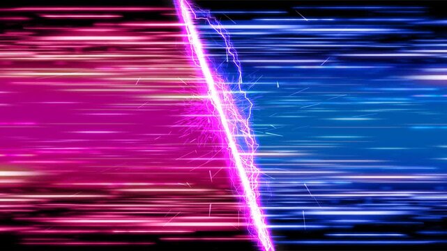 Diagonal collision of parallel speed lines with electric energy burst_VSBG_D19H2604