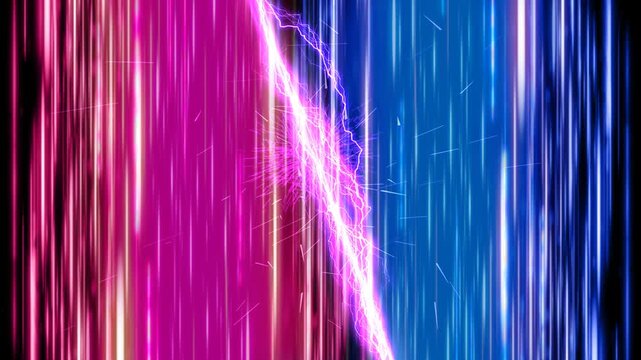 Diagonal collision of vertical speed lines with electric energy burst_VSBG_D19V2604