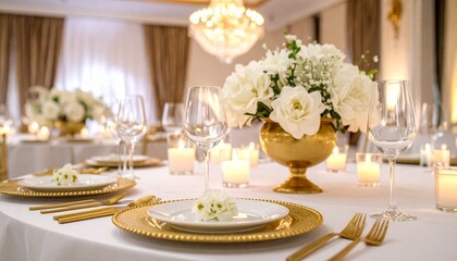 Fototapeta premium wedding table setting