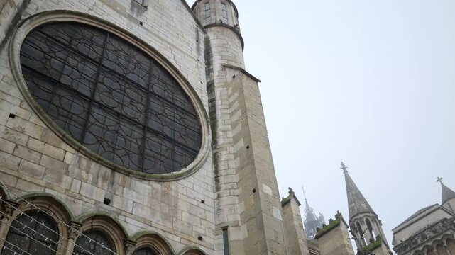 Notre Dame cathedral in Dijon, Burgundy, France