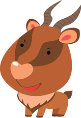 Fototapeta premium antelope cartoon style