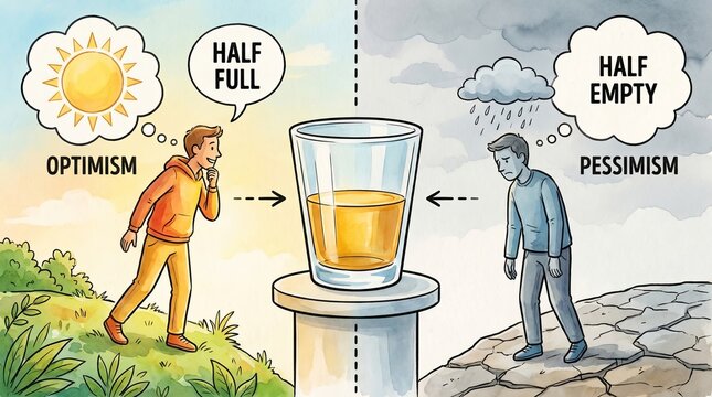 Exploring the Duality of Optimism and Pessimism: The Glass of Perspective in Life's Journey