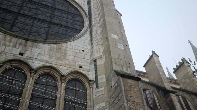 Notre Dame cathedral in Dijon, Burgundy, France