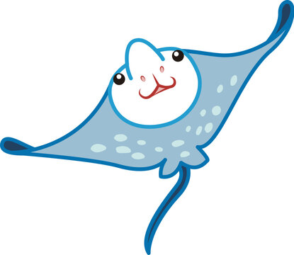 devil ray animal sticker