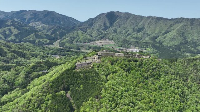 兵庫県　竹田城跡から見る風景