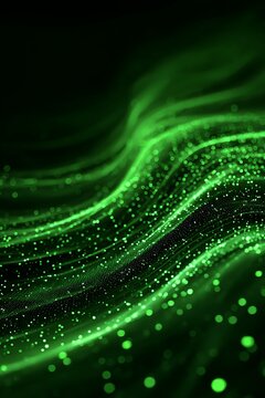 sustainable future net zero background, abstract flowing wave, eco particles, CO2 reduction icon,