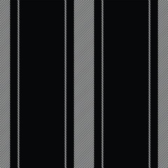 Fototapeta premium Blanket textile texture seamless, individuality fabric background lines. Grungy vector pattern vertical stripe in black and white colors.
