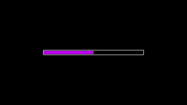 Loading Progress Bar Animated Icons Set on Black Background &ndash; UI Preloader and Buffering Animation