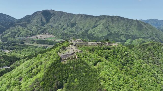 兵庫県　竹田城跡から見る風景