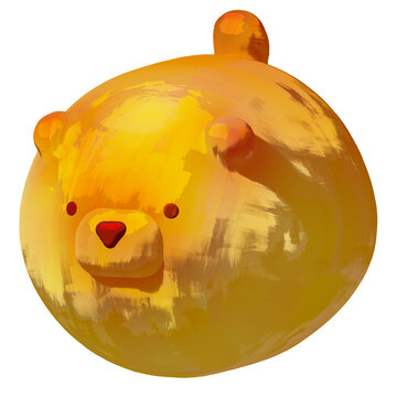 Cute Animal Bread 3D Illustration