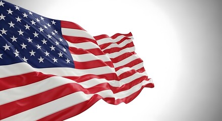 Celebrating flag day vibrant american flags waving with patriotic pride and national symbolism