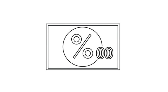 Percentage Discount Icon on a Card