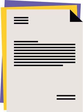 Isometric paper document