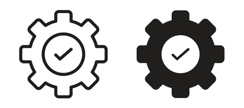 Execution icon symbol, black style vector icons pack