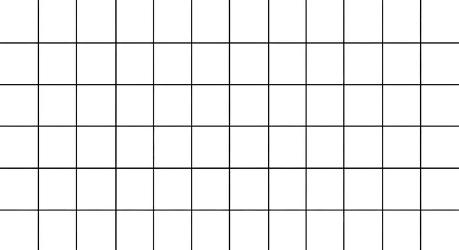 Minimalist Black Grid Pattern on White Background