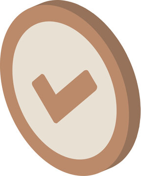Isometric check mark