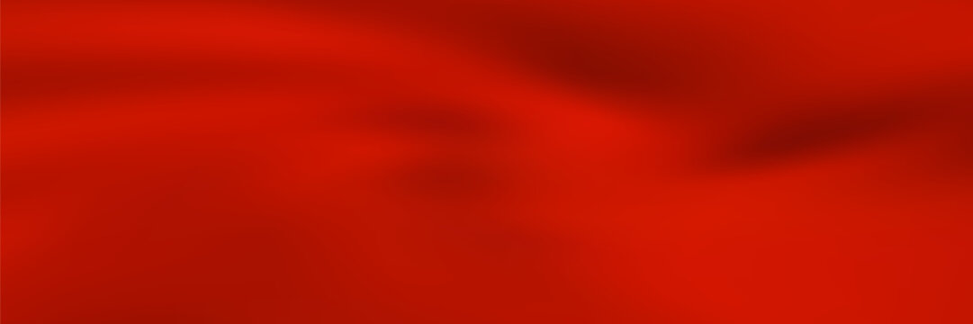 Luxury red satin smooth fabric background. Abstract background luxury red cloth or liquid wave or wavy folds of silk satin background. Red silky fabric. Decoration element for design.