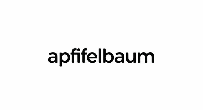 Bold black text "apfiffelbaum" centered on a white background