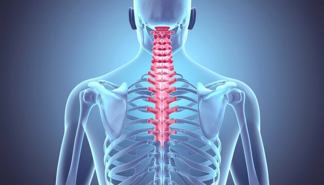 Human spine anatomy.