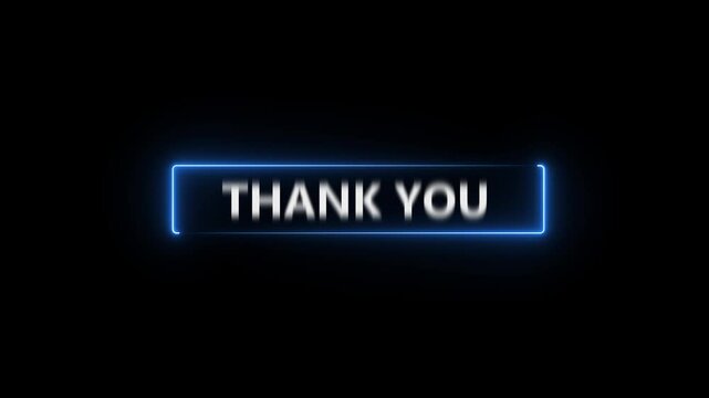 neon businessman glowing neon rectangle and the message thank you on a display screen. concept of thank you business, congratulations, and appreciation gratitude. presentation from technology digital