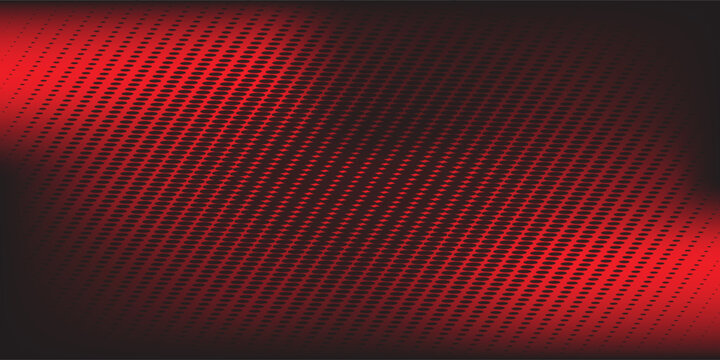 Latar Belakang Gradien Halftone Merah dan Hitam Abstrak. Titik lingkaran kecil hingga besar.