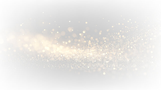 Gold and silver dust forms a wave isolated on transparent background, during a celebration or event at any time of the year, light overlay, PNG