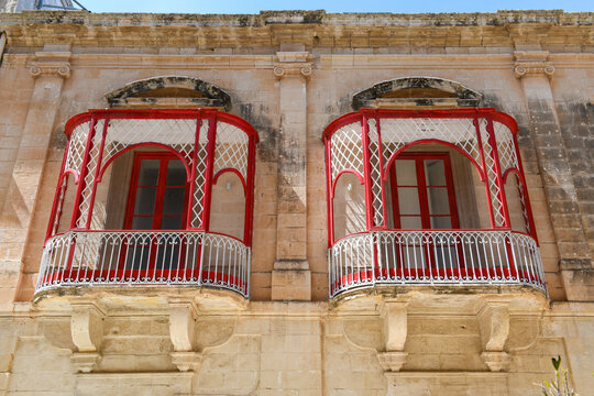 View at the historic town of Mdina on Malta