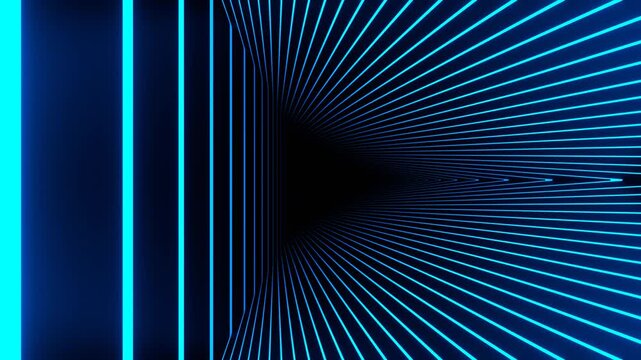 Pink and Blue Abstract Changing Triangular Tunnel with Flashing Frames Background VJ Loop in 4K