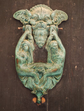 Door knocker at the historic town of Mdina on Malta