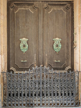Door knocker at the historic town of Mdina on Malta