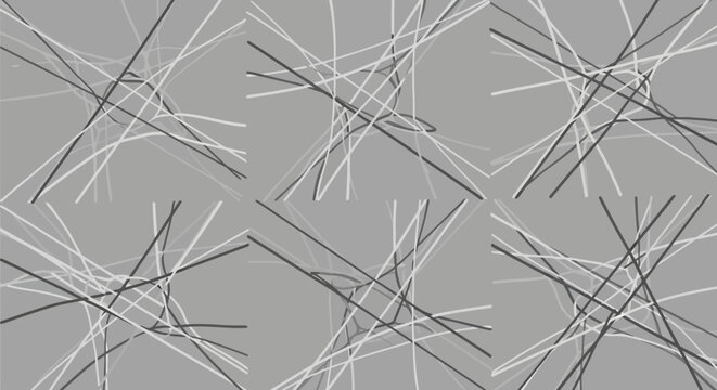 Abstract Geometric Pattern with Intersecting Lines and Curves