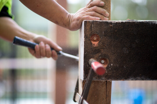 Hands of a tradesman.