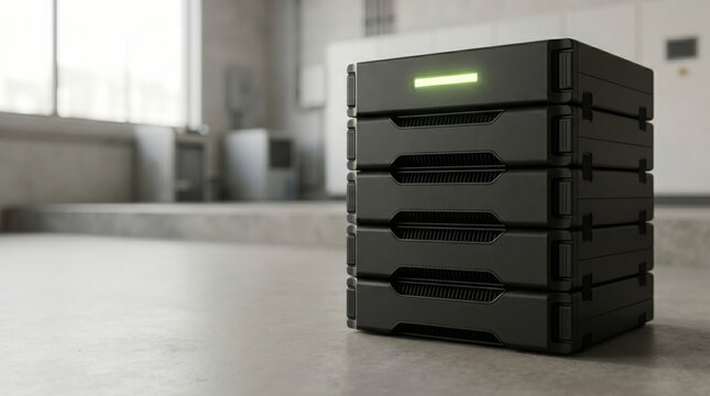 Modular Battery Rack With Matte Black Casing