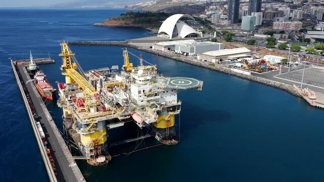 Strategic Oil Rig in Canary Islands; Global Energy Crisis, Iran Conflict, and Fuel Reserves