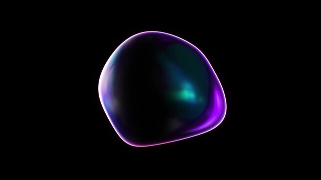 Shiny gradient circle rotating circle glass frame background, realistic blank liquid glass morphism interface, abstract empty frosted plate on pink colorful gradient, blur animated UI display design