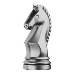 Silver Chess Knight Piece © uigodesign