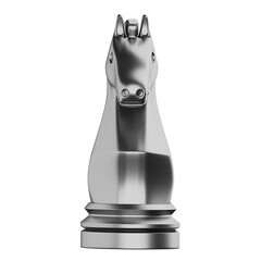 Silver Chess Knight Piece © uigodesign