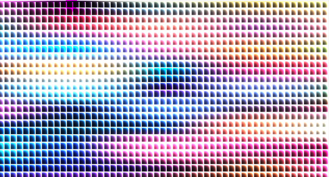 colorful circular dots pattern on white