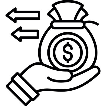 Kickback Icon Vector Element