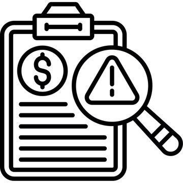 Accounting Fraud Icon Vector Element