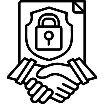 Secret Agreement Icon Vector Element