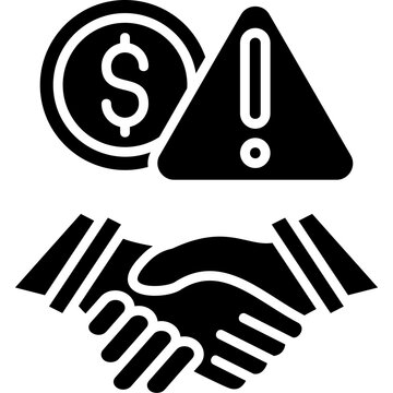 Corporate Corruption Icon Vector Element