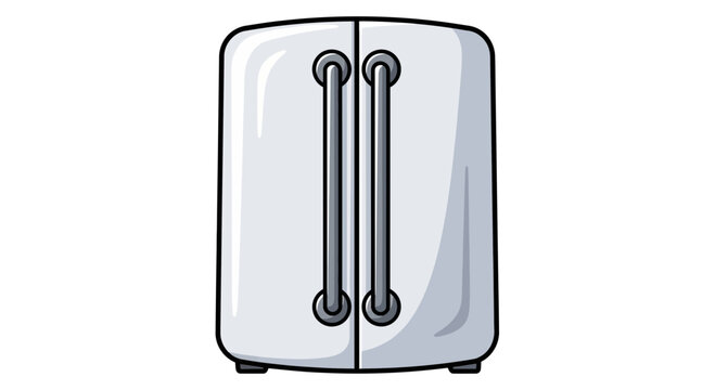 Retro Fridge Illustration