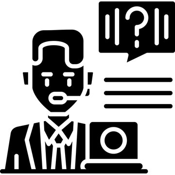 Help Desk Icon Vector Element