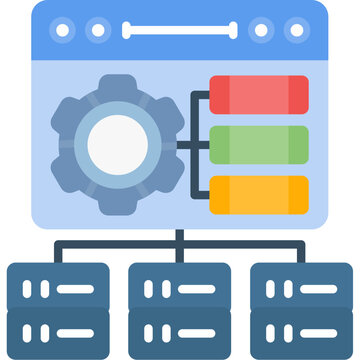 IT Infrastructure Icon Vector Element
