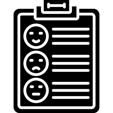 Neutral Feedback Icon Vector Element